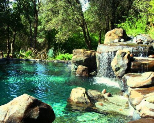 swimming pool waterfalls