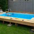 The installation of above ground pool